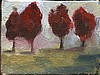 red trees