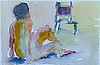 The girl and the chair