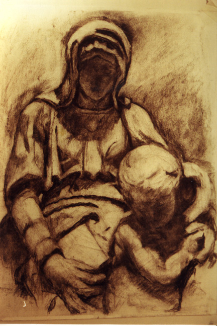 Mary & Jesus, Cast Drawing